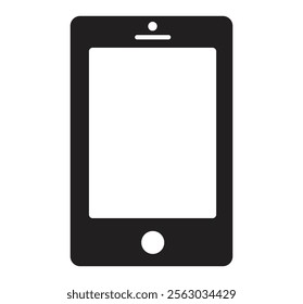 Mobile Phone Icons, Touchscreen Handset Cellphone Android, Icons, Symbols for web use. Vector Graphic Illustration EPS10.