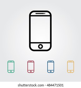 mobile phone icons vector