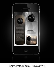 Mobile phone, info graphic
