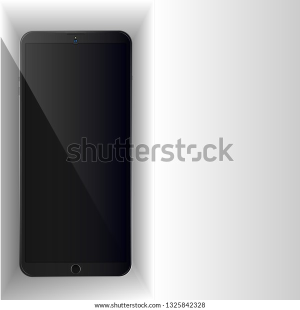 Download Mobile Phone Inside White Open Paper Stock Vector Royalty Free 1325842328 PSD Mockup Templates