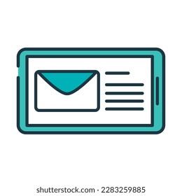 mobile phone instant messaging icon isolated