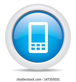 mobile phone isolated on white background