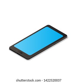 mobile phone isometric creative illustration vector of graphic , mobile phone isometric illustration vector , mobile phone vector  isometric illustration