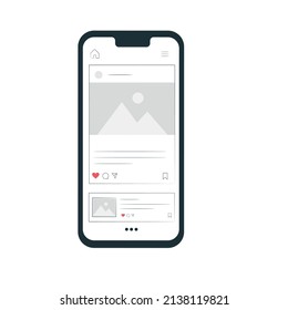 mobile phone isometric design flat smartphone