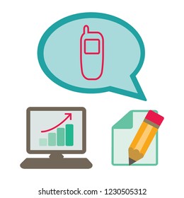 Symbol für Mobiltelefonleitung