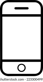 Mobile Phone Line Icon. Flat design.