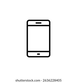Mobile Phone Line Icon. Smartphone Line Icon Vector