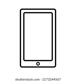 Mobile Phone Line Icon. Using phone.
