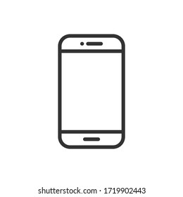 Mobile phone line icon. Vector Illustration.