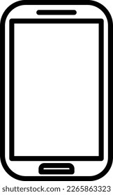 Mobile Phone Line Vector Icon Design