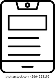 Mobile phone Line vector Icon Design