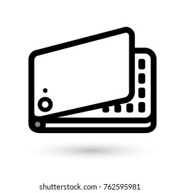 Mobile phone linear icon. Vector illustration EPS8