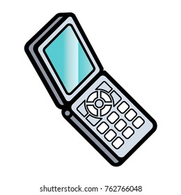 Mobile phone linear icon. Vector illustration EPS8