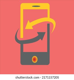 mobile phone logo design of company.digital phone icon template.hand phone vector art illustration.vector phone icon graphic.template smartphone image