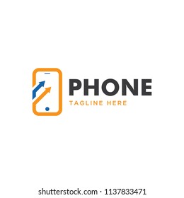 Mobile Phone Logo Design Template Stock Vector (Royalty Free ...