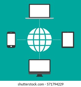 Mobile phone media icons for web use
