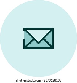 Mobile phone message, illustration, vector on a white background.