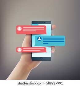 Mobile phone message notification