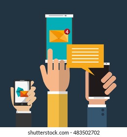 mobile phone messaging image 