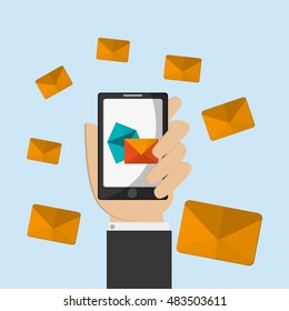 mobile phone messaging image 