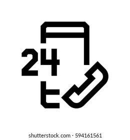 Mobile phone mini line, icon, background and graphic. The icon is black and white, linear  flat, vector, pixel perfect, minimal, suitable for web and print. 