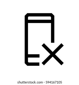 Mobile phone mini line, icon, background and graphic. The icon is black and white, linear  flat, vector, pixel perfect, minimal, suitable for web and print. 