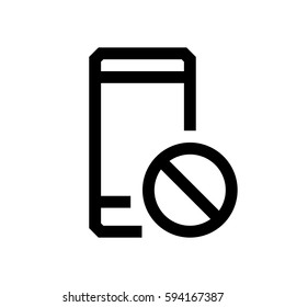 Mobile phone mini line, icon, background and graphic. The icon is black and white, linear  flat, vector, pixel perfect, minimal, suitable for web and print. 
