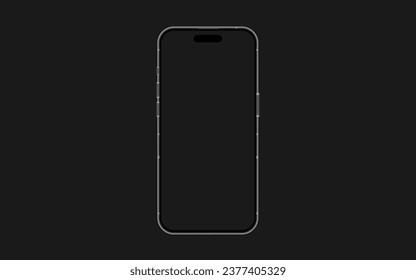 Mobile phone mockup, Smartphone black template, Telephone vector mock up, Phone technology illustration, Simple smart phone mock  svg