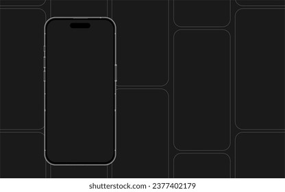 Mobile phone mockup, Smartphone template, Telephone vector mock up, Phone technology illustration, Simple smart phone mock  svg