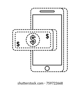 mobile phone money banknote payment online technology