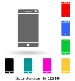 mobile phone multi color style icon. Simple glyph, flat vector of electro icons for ui and ux, website or mobile application