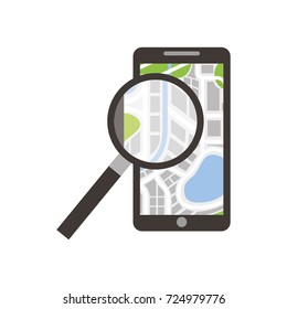 mobile phone navigator map magnifier app
