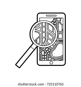 mobile phone navigator map magnifier app