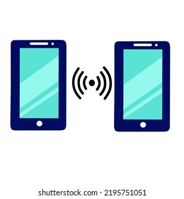 Mobile phone network showing wifi sharing