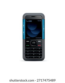 Mobile phone Nokia isolated on a white background. Vector realistic illustration