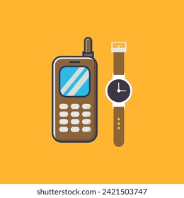 mobile phone and O'clock logo