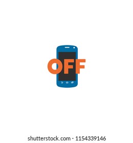 Mobile Phone Off Vector Flat Icon