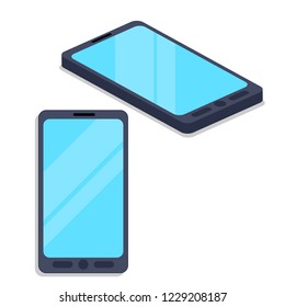 Mobile phone on a white background, mobile applications, smartphone