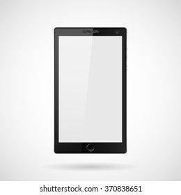 Mobile phone on a white background realistic, stylish vector illustration