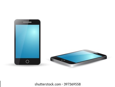 mobile phone on a white background