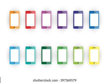mobile phone on a white background