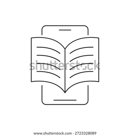 Mobile phone with open book and reading mode