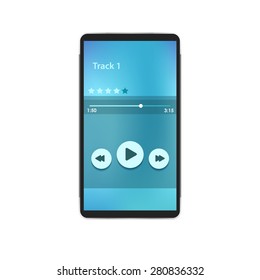 Mobile phone with opened media player