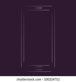 Mobile Phone Outline as Vector