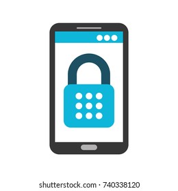 mobile phone padlock access data safety system