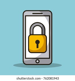 mobile phone and padlock secuirty access data