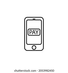 mobile phone, payment icon in Payment system set