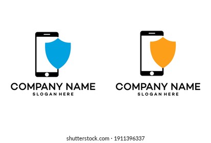 Mobile Phone Protection Logo Icon