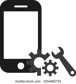 Mobile phone repair icon vector eps 10