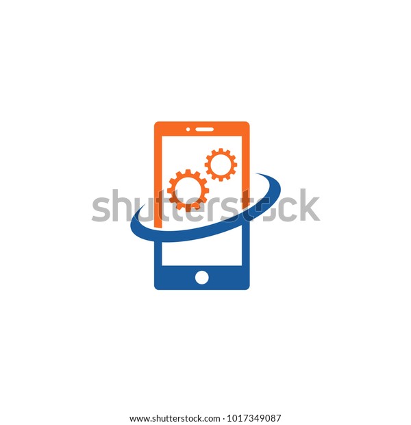 Mobile Phone Repair Logo Design Vector Stock Vector Royalty Free